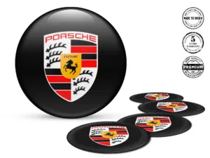 Porsche Adesivo Cupola Stile Loghi Cerchio Lusso